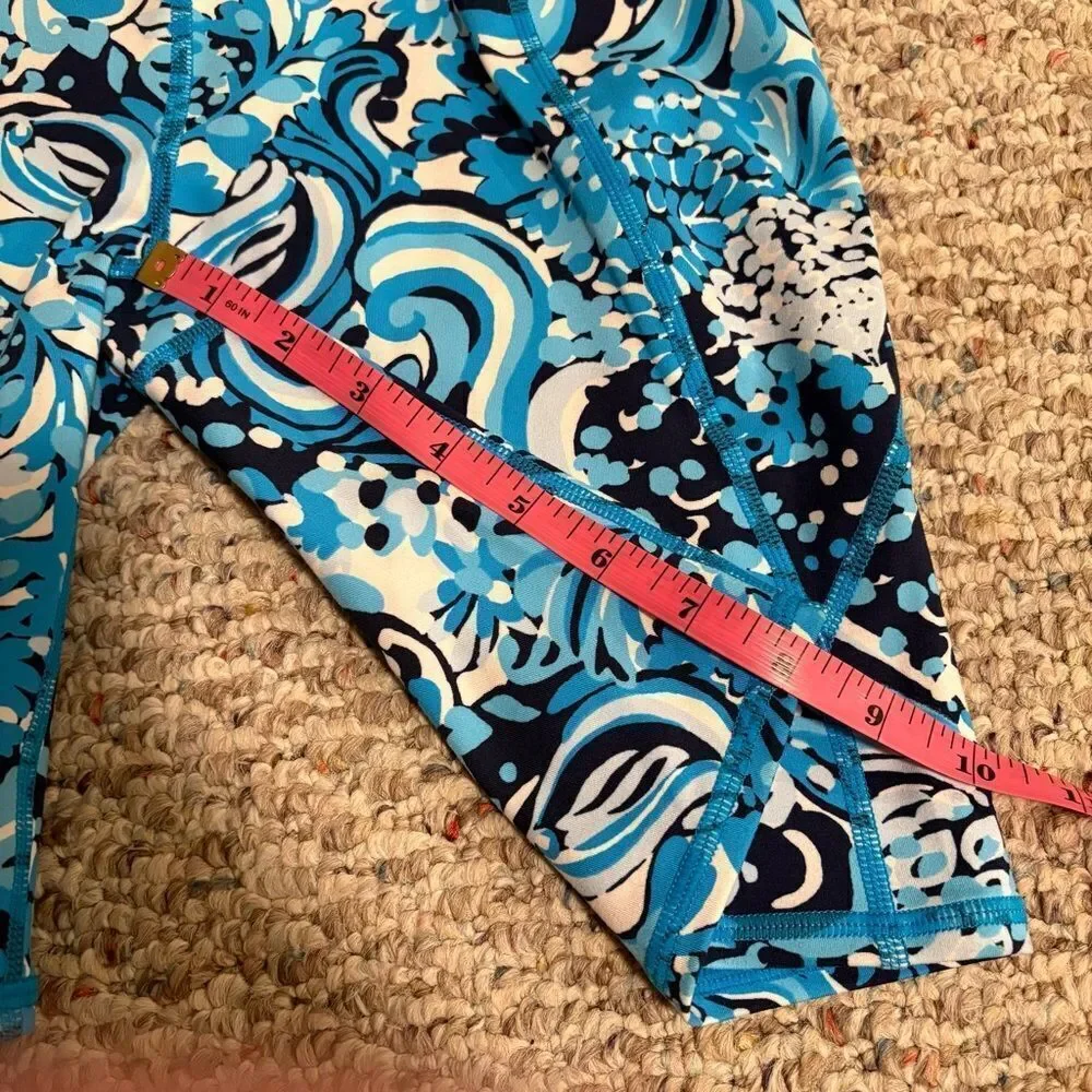 NWT Lilly Pulitzer South Beach High Rise Short Resort White Mermazing Size Small